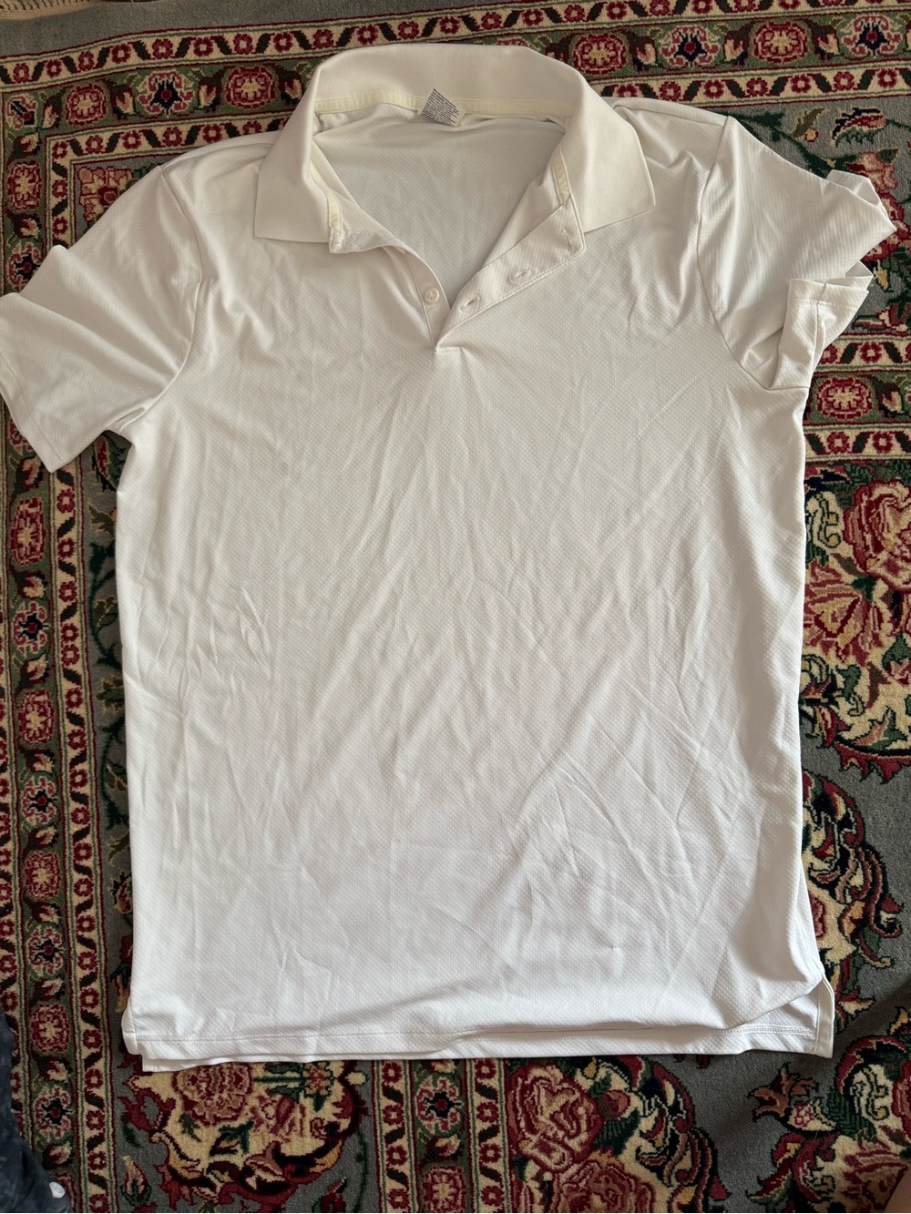 All in Motion White golf/ performance polo M